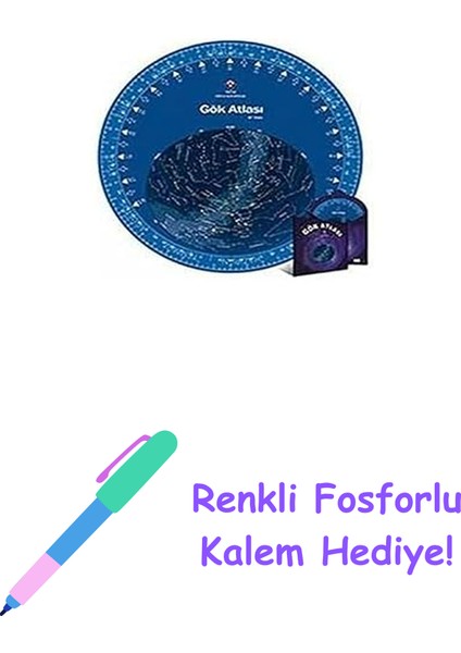 Gök Atlası + Renkli Fosforlu Kalem