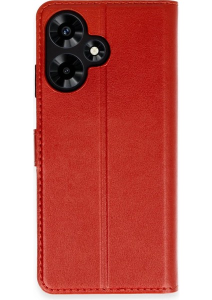 Infinix Hot 30 4g Kılıf Trend S Plus Kapaklı Kılıf - Kırmızı