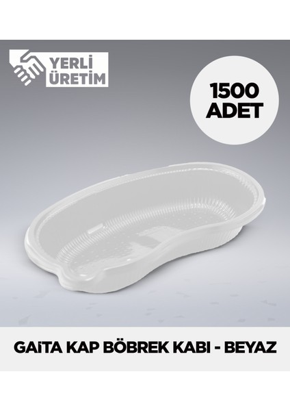 Gaita Kap Böbrek Kabı - Beyaz - 1.500 Adet
