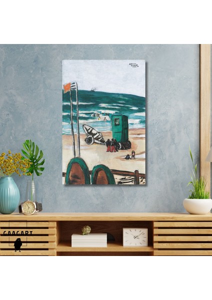 Tekli Dikey Kanvas Badende Kabine Und Schiffern Hosen