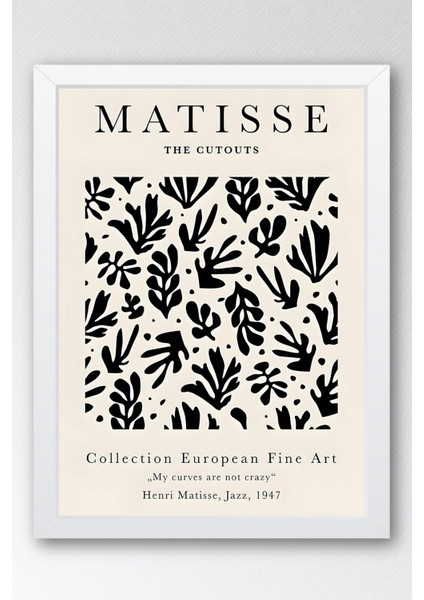 Henri Matisse Jazz The Cut-Outs Çerçeveli Tablo - Eklektik Tarz Duvar Dekoru fiyatları