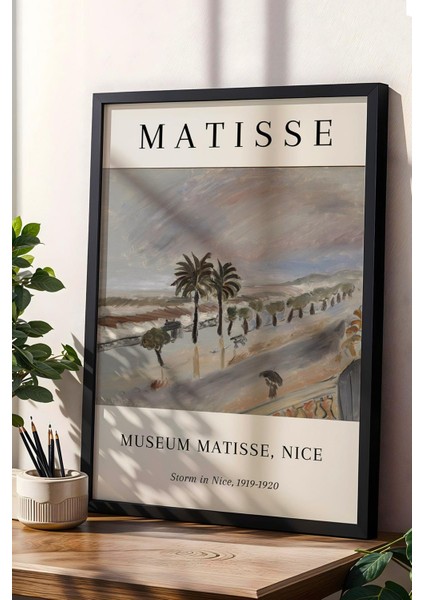 Henri Matisse Storm In Nice Çerçeveli Tablo - Nice'te Fırtına 1919 - Eklektik Tarz Duvar Dekoru fiyatları