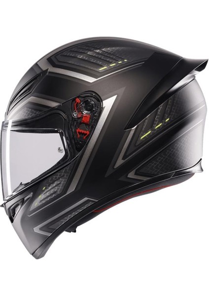 K1 S E2206 Sling Matt Black Grey Kapalı Kask modelleri