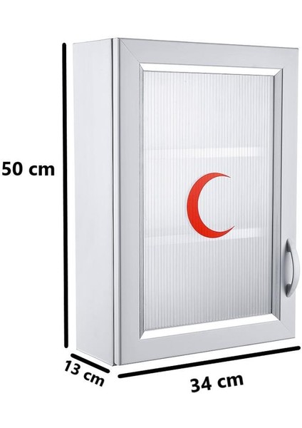 CLK-159 Pvc Ilk Yardım Ecza Dolabı 3 Raflı Kapaklı Beyaz fiyatları
