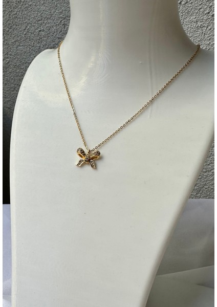 Kararmaz Çelik Gold Fiyonk Kolye fiyatları