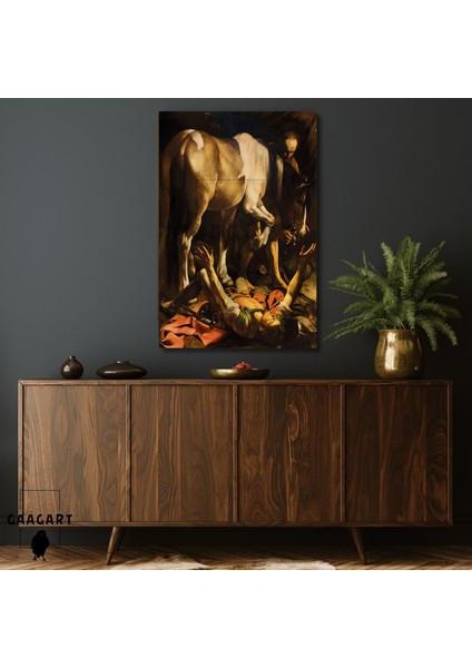 Tekli Dikey Kanvas Caravaggio Aziz Pavlus'un Din Değiştirmesi