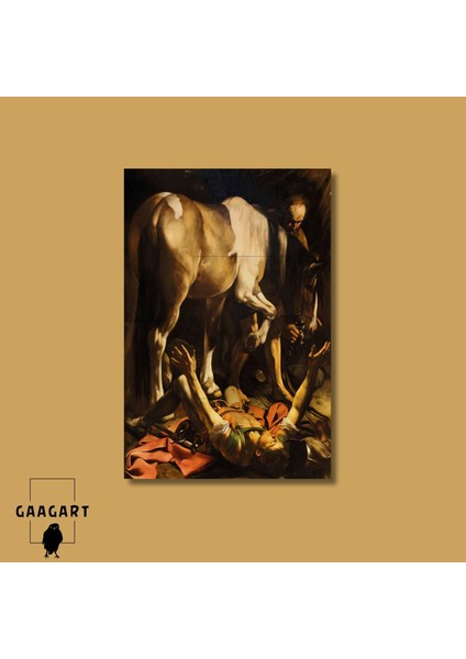 Tekli Dikey Kanvas Caravaggio Aziz Pavlus'un Din Değiştirmesi modelleri
