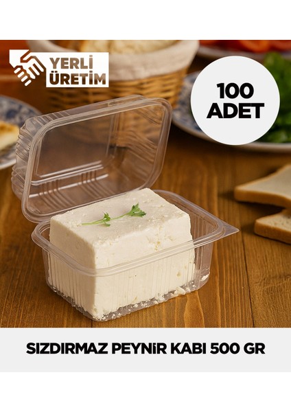 Peynir Kabı 500 gr – 100 Adet