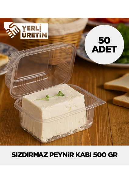 Peynir Kabı 500 gr – 50 Adet