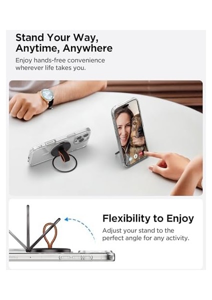 Magfit O-Mag iPhone Için Manyetik Telefon Tutucu Magsafe Özellikli Ring Siyah OM104 - AMP08552 fiyatları