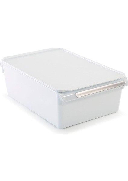 Kapaklı Banyo Mutfak Düzenleyici Raf Ps 325 * 205 * 100 mm Beyaz M-E27-40-01K