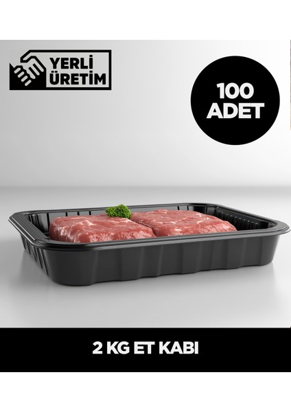 2 kg Et Kabı 100 Adet