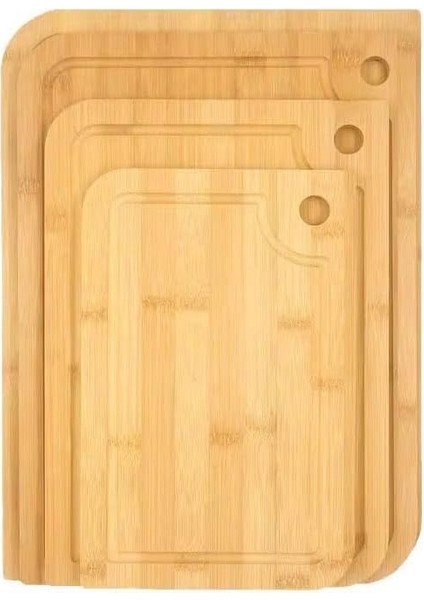 Home Premium Bambu Doğrama ve Kesme Tahtası - Antibakteriyel, Dayanıklı ve Çevre Dostu Mutfak Panosu (34X24 Cm)