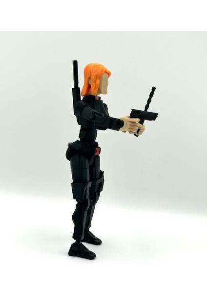 Kara Dul Eklemli Black Widow (Dummy) Figürü - 14 cm Hareketli Aksiyon Figürü modelleri