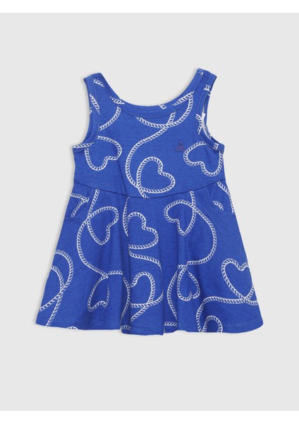 Kız Bebek Mavi Mix & Match Twirl Kolsuz Elbise