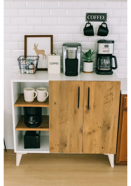 Zen Home Kahve Köşesi Çok Amaçlı Dolap %100 Mdf