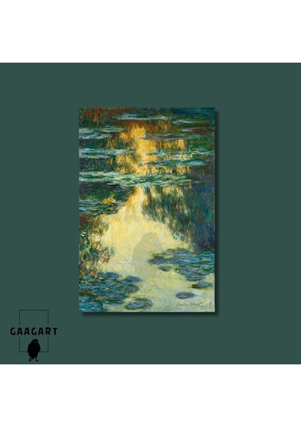 Tekli Dikey Kanvas Claude Monet Water Lilies modelleri