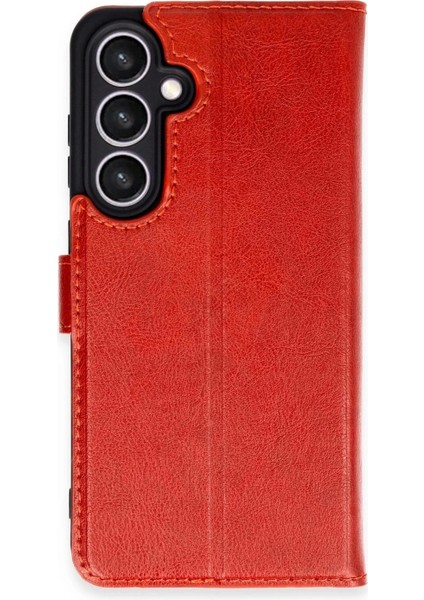 Samsung Galaxy S24 Fe Kılıf Trend S Plus Kapaklı Kılıf - Kırmızı
