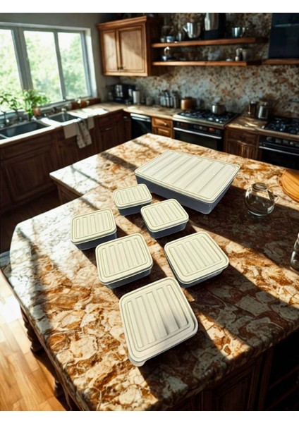 7 Parca Saklama Kabı Seti