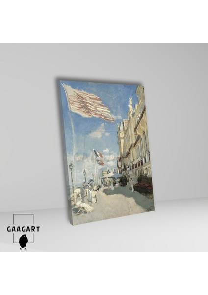 Tekli Dikey Kanvas Claude Monet Hotel Roches Noires Trouville fiyatları