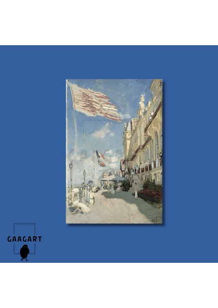Tekli Dikey Kanvas Claude Monet Hotel Roches Noires Trouville modelleri