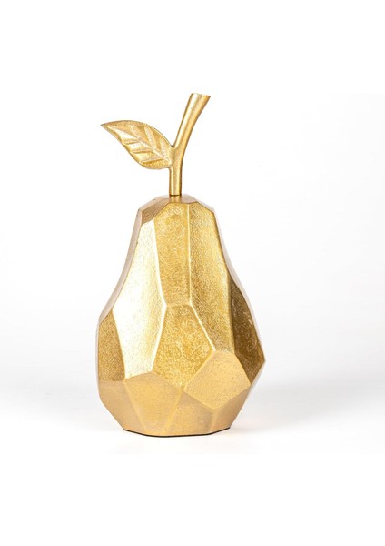 Dekoratif Metal Armut Gold 12X22X11 Cm.