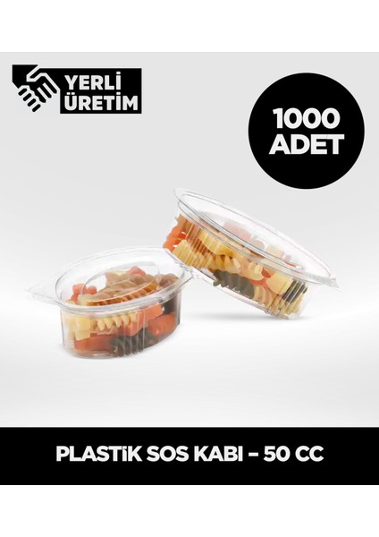 Plastik Sos Kabı – 50 cc – 1.000 Adet