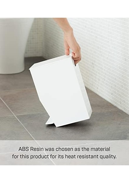 Çöp Kutusu, Plastik, Beyaz, 19 x 12 x 27,5 cm fiyatları