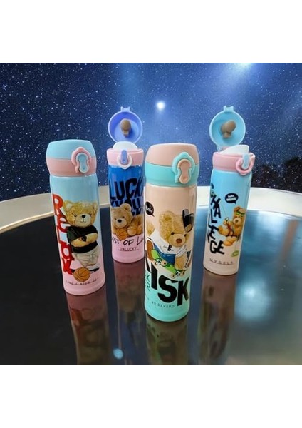 Ayıcık Tasarımlı 500 ml Paslanmaz Çelik Termos - Çocuk ve Gençlere Özel, Sıcak ve Soğuk Içecekler Için, Taşınabilir ve Sızdırmaz, Renkli ve Eğlenceli Hediye Alternatifi (Relax) fiyatları