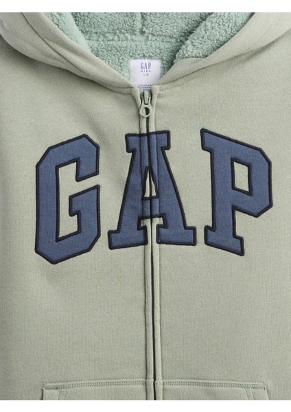 Erkek Çocuk Yeşil Gap Logo Fermuarlı Sweatshirt fiyatları
