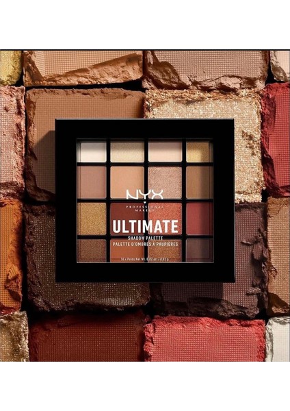 Nyx Professional Makeup Göz Farı Paleti - Ultimate Shadow Pallette Warm Neutrals 800897017644