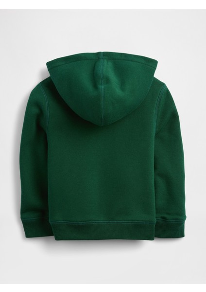 Erkek Bebek Koyu Yeşil Gap Logo Sherpa Fermuarlı Sweatshirt modelleri