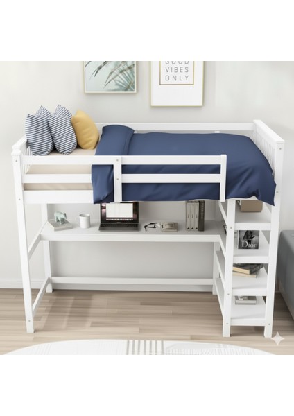 Nötrino Çok Amaçlı Yataklı Çalışma Masası Mdf 200X190X90 fırsatları