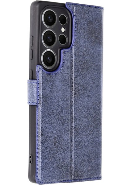 Samsung Galaxy S25 Ultra Kılıf Trend S Plus Kapaklı Kılıf - Lacivert