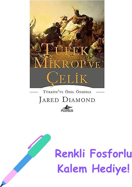 Tüfek Mikrop ve Çelik + Renkli Fosforlu Kalem