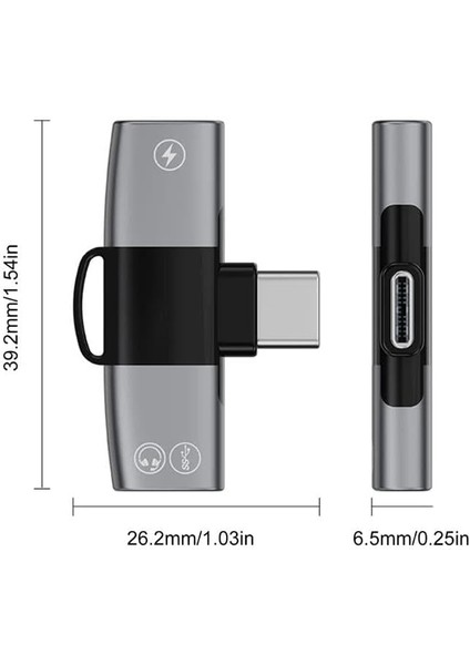 30W Hızlı Şarj Type-C To Type-C Dönüştürücü Çevirici Şarj Kulaklık Adaptörü Type-C Çoğaltıcı modelleri