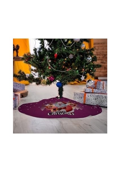 Merry Christmas Mesajlı Noel Baba Ağaç Eteği fiyatları