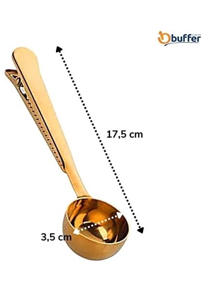 Mandallı Kahve Ölçü Kaşığı Gold Çok Fonksiyonlu Paslanmaz Çelik Kaşık modelleri