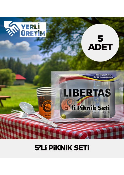 5’li Piknik Seti – (5 Adet)