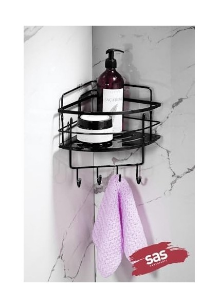 Haus Yapışkanlı Ömür Boyu Paslanmaz Kristal Ayarlanabilir Raf Banyo Düzenleyici Şampuanlık Lk-01 Sssk modelleri