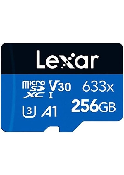 633 x 256 GB Micro Sd Kart, Microsdxc Uhs-I Kartı + Sd Adaptörü, 100 Mb/sn'ye Kadar Okuma, Hafıza Kartı Micro Sd A1, C10, U3, V30, Cep Telefonu/tablet/güvenlik Kamerası Için (LMS0633256G-BNAAA) fiyatları