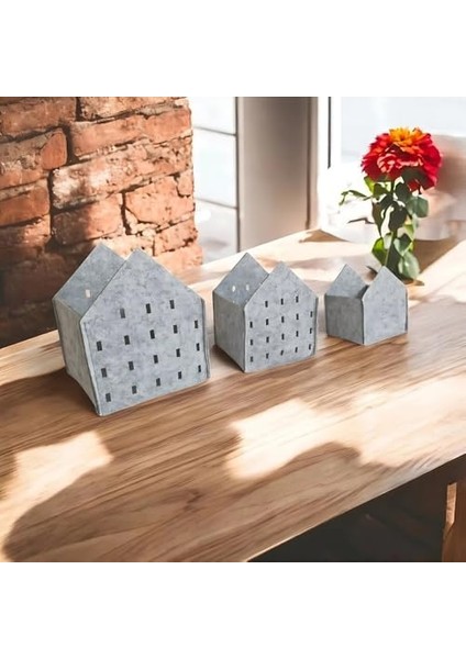 3 Lü Keçe Saklama Kutusu - Dekoratif Organizer Sepet Seti, Farklı Boyutlarda Çok Amaçlı Keçe Kutu (S-M-L) fiyatları