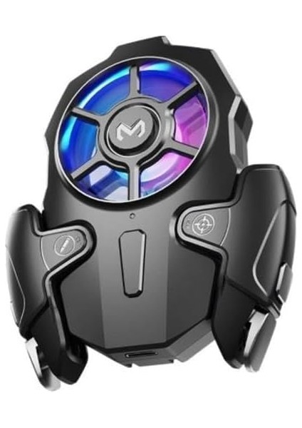 Ayarlanabilir Rgb Işıklı 400MAH Bataryalı Telefon Soğutucu Ayarlanabilir Joystick Tetik Gamepad