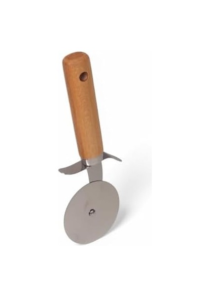 Paslanmaz Çelik Ahşap Saplı Pizza Dilimleyici, Yuvarlak Pizza Kesici Bıçak, Hamur ve Waffle Kesici, Ergonomik Tasarım modelleri