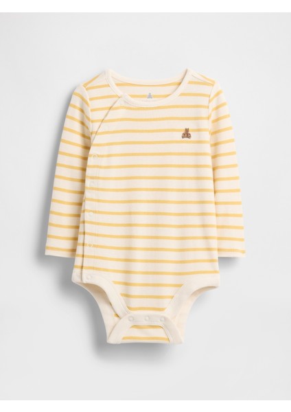 Bebek Sarı Brannan Desenli Bodysuit fiyatları