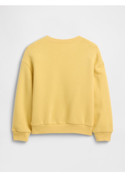 Kız Bebek Sarı Grafik Sweatshirt modelleri