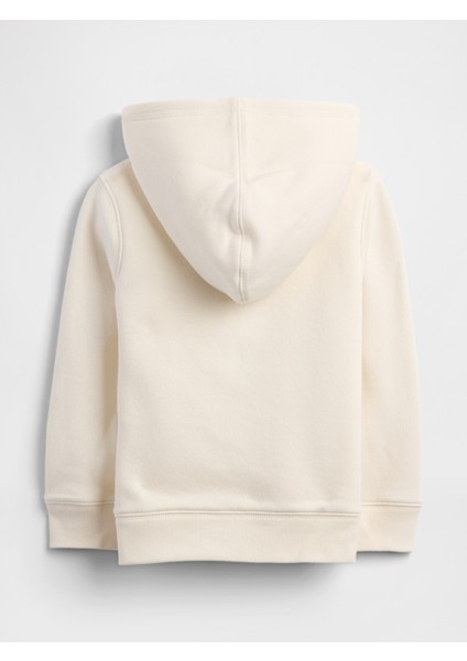 Kız Bebek Krem Gap Logo Sherpa Astarlı Sweatshirt modelleri