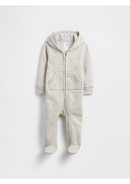 Bebek Gri Gap Logo Desenli Tulum