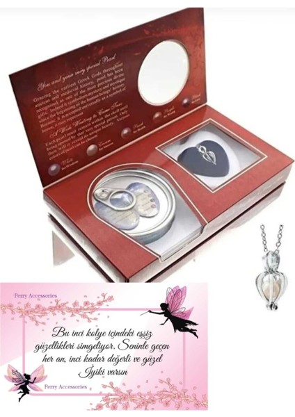 Istiridye Gerçek Inci Kolye Ayıcık Seti Sevgililer Günü Özel Gün Hediyelik fiyatları