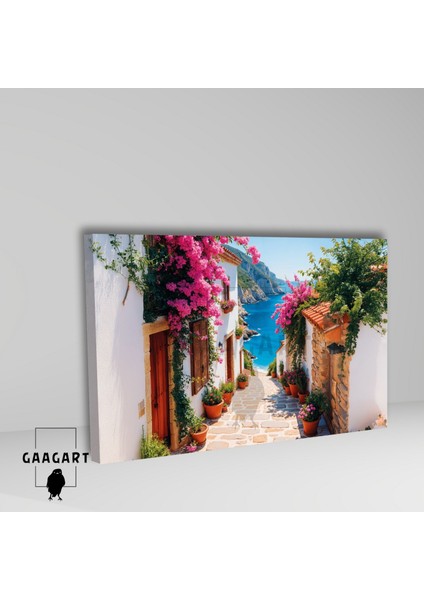 Tekli Yatay Kanvas Duvar Tablosu Denize Açılan Yol fiyatları